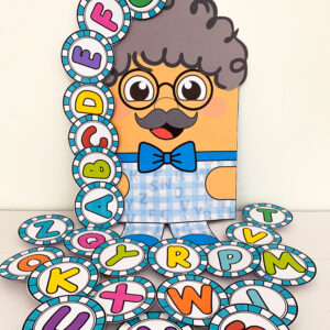 Luva de história do Senhor Alfabeto